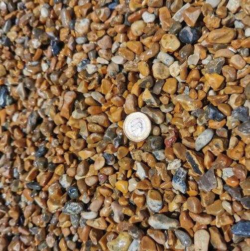 Kentish 10mm Gravel limited stock Smooth Kentish Gravel, a stunning combinations of colours on a smooth stone ideal for drives or as an ornamental stone for gardens.