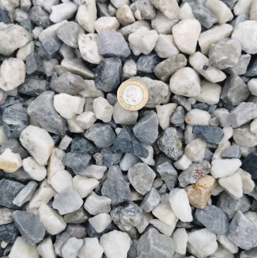 Polar Ice - 20mm White & grey coloured stone ideal for use in gardens rockeries & borders or for driveways and paths.